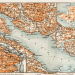 Waldin Lake Constance (Bodensee) environs map, 1909 digital map