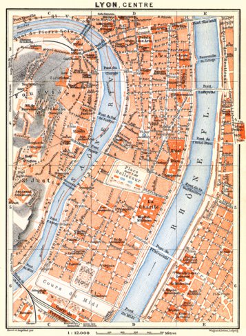 Waldin Lyon central part map, 1913 digital map