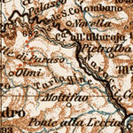 Waldin Map of Corsica (Corse), 1913 digital map