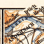 Waldin Map of the Course of the Rhine from Coblenz to Zell, 1905 digital map
