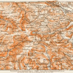 Waldin Map of the environs of Feldberg im Schwarzwald, 1909 digital map