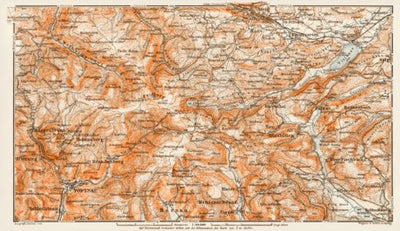 Waldin Map of the environs of Feldberg im Schwarzwald, 1909 digital map