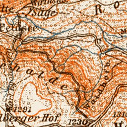 Waldin Map of the environs of Feldberg im Schwarzwald, 1909 digital map