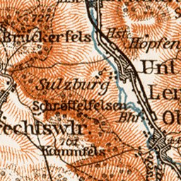 Waldin Map of the Southern environs of Kirchheim unter Teck, 1909 digital map