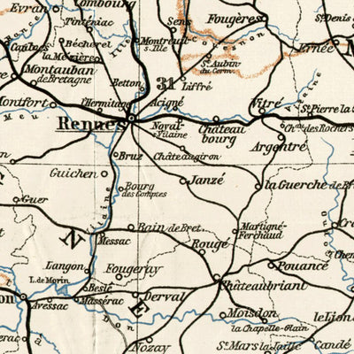 Waldin Northwest France, 1909 digital map