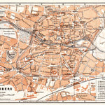 Waldin Nürnberg (Nuremberg) city map, 1906 digital map