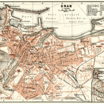 Waldin Oran town plan, 1909 digital map