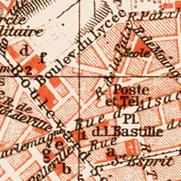 Waldin Oran town plan, 1913 digital map