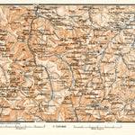 Waldin Ossau and Azun River valleys´ map, 1902 digital map