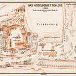 Waldin Plan of the Castle of Heidelberg, 1909 digital map