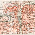 Waldin Prague (Prag, Praha) and environs map, 1903 digital map