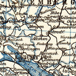 Waldin Railway map of Tyrol (Tirol) and Salzkammergut, 1911 digital map