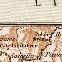 Waldin Riviera di Ponente from Cannes to Porto Maurizio, 1903 digital map