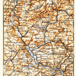 Waldin Saar Valley from Trier to Saargemünd map, 1905 digital map