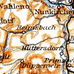 Waldin Saar Valley from Trier to Saargemünd map, 1905 digital map