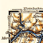 Waldin Saar Valley from Trier to Saargemünd map, 1905 digital map