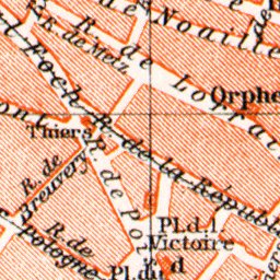 Waldin Saint-Germain-en-Laye city map, 1931 digital map