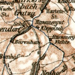 Waldin Schandau environs, Lower Saxony. Elbe River from Pirna to Tetschen (Děčín), 1906 digital map