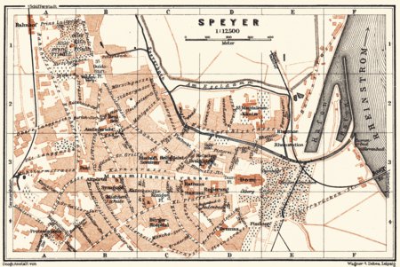 Speyer city Map, 1905 by Waldin | Avenza Maps