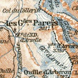 Waldin Tarentaise and Maurienne map, 1902 digital map