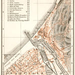 Waldin Trouville and Deauville, towns´ map, 1909 digital map
