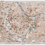 Waldin Vienna (Wien) city map, 1910 digital map