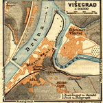 Waldin Višegrad town plan, 1911 digital map