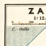 Waldin Zadar (Zara) town plan, 1911 digital map