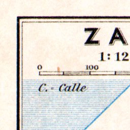 Waldin Zadar (Zara) town plan, 1913 digital map