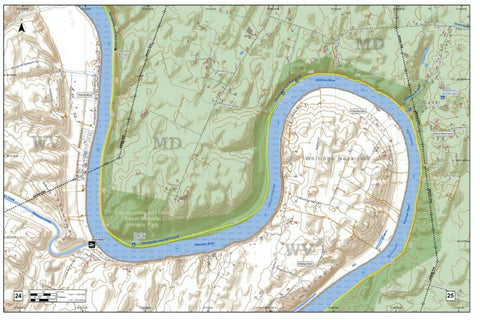Washington County MD GIS Potomac River Atlas of Washington County Maryland Pages 24 and 25 bundle exclusive