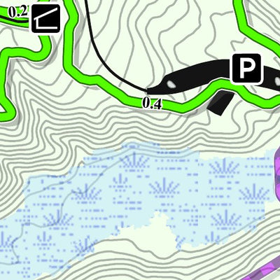 Washington County Parks, MN St. Croix Bluffs Regional Park Summer Map digital map