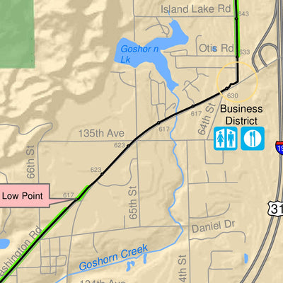 West Michigan Trails and Greenways Coalition Beeline Trail Map digital map