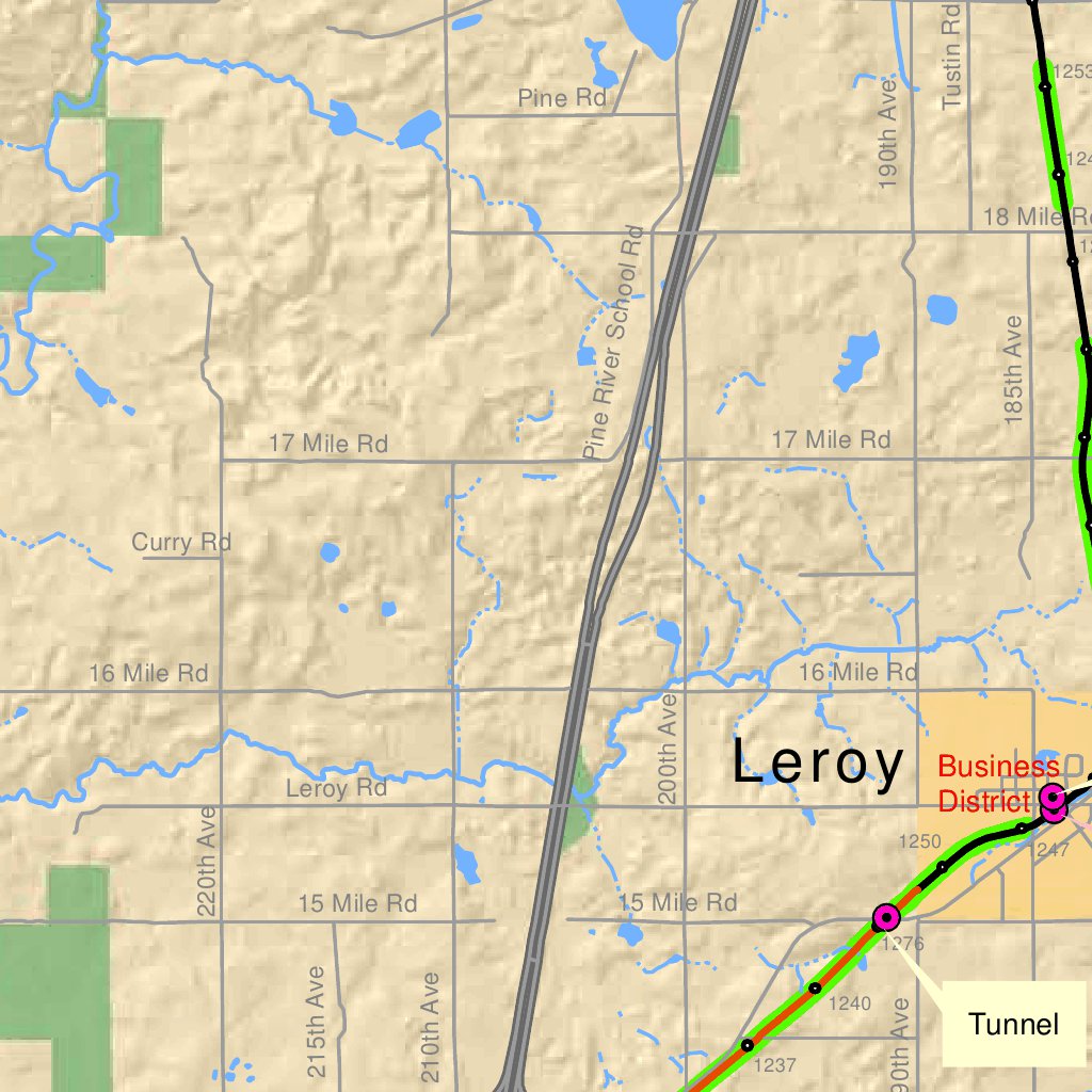 Fred Meijer White Pine Trail - West Michigan Trails And Greenways Coalition Fred Meijer White Pine Trail Reed City To Cadillac Digital Map 35487562432668 