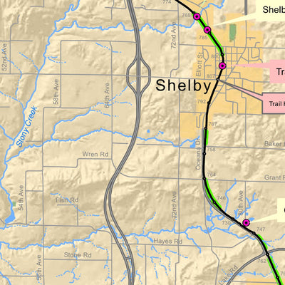 West Michigan Trails and Greenways Coalition Hart-Montague Trail State Park Map digital map