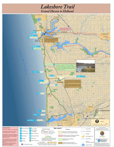 West Michigan Trails and Greenways Coalition Lakeshore Trail - Ottawa Co. MI digital map