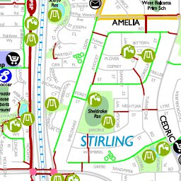 Western Australia Department of Transport City of Stirling - Walking Cycling West digital map