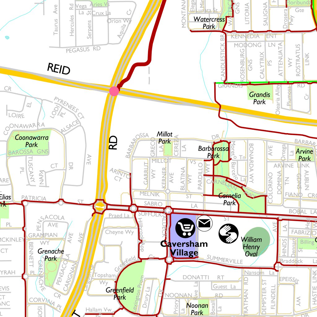 City of Swan - South Walking Cycling Map by Western Australia ...