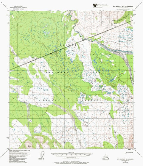 Western Michigan University AK-MT MCKINLEY B3: Authoritative US Topos 1954 digital map