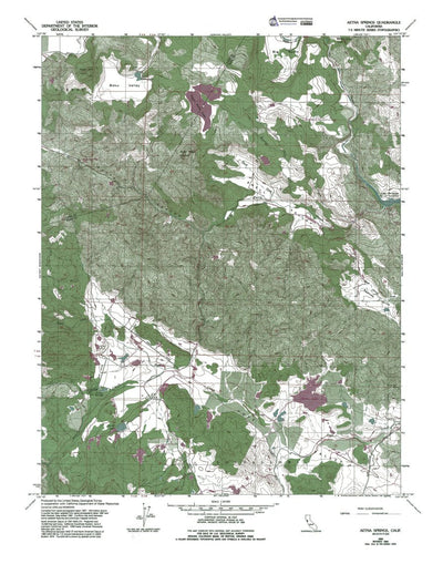 Western Michigan University CA-Aetna Springs: Authoritative US Topos 1958 digital map