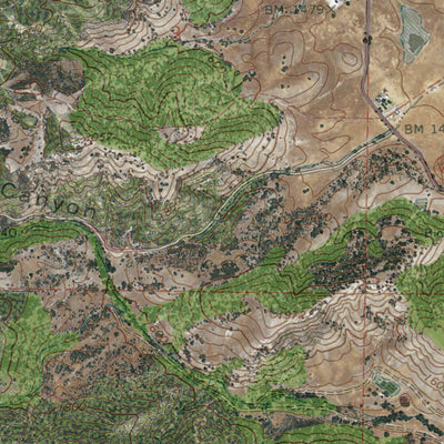 Western Michigan University CA-Bickmore Canyon: GeoChange 1967-2012 digital map
