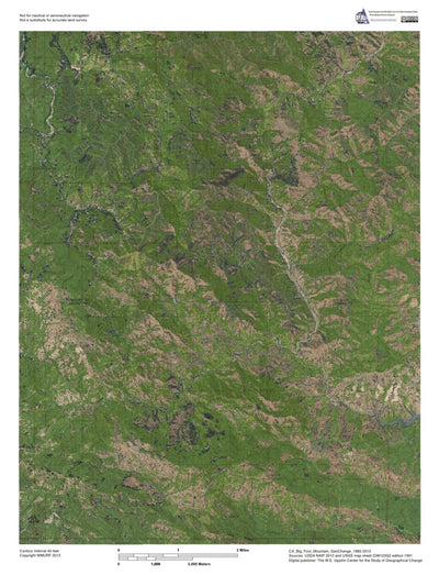 Western Michigan University CA-Big Foot Mountain: GeoChange 1985-2012 digital map