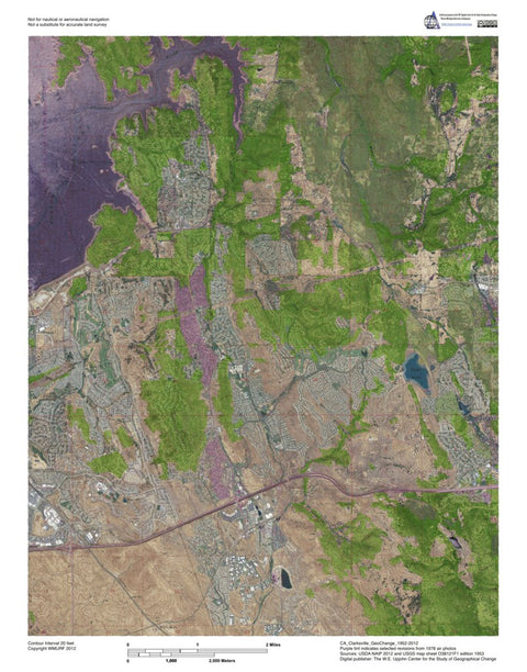 Western Michigan University CA-Clarksville: GeoChange 1952-2012 digital map