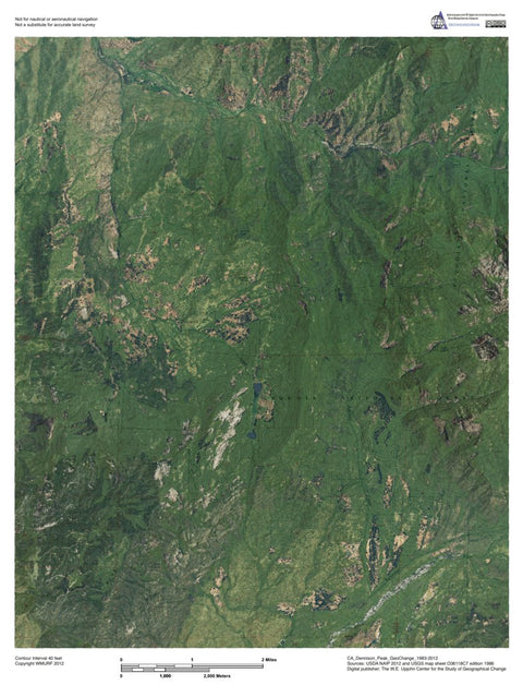 Western Michigan University CA-Dennison Peak: GeoChange 1983-2012 digital map