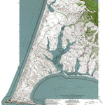 Western Michigan University CA-Drakes Bay: Authoritative US Topos 1953 digital map