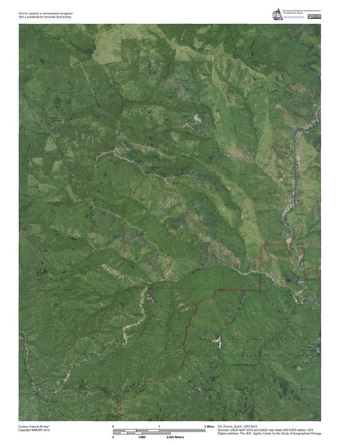 Western Michigan University CA-French Gulch: GeoChange 1973-2012 digital map