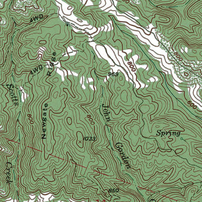 Western Michigan University CA-Guerneville: Authoritative US Topos 1993 digital map