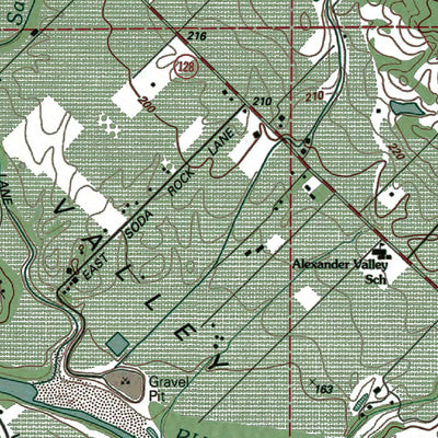 Western Michigan University CA-Jimtown: Authoritative US Topos 1993 digital map