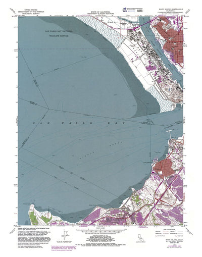 Western Michigan University CA-Mare Island: Authoritative US Topos 1959 digital map