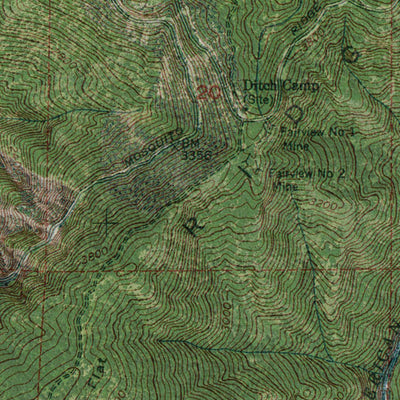 Western Michigan University CA-Michigan Bluff: GeoChange 1948-2012 digital map