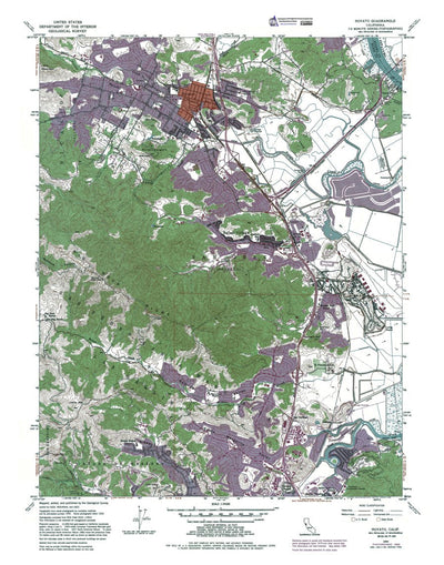 Western Michigan University CA-Novato: Authoritative US Topos 1954 digital map